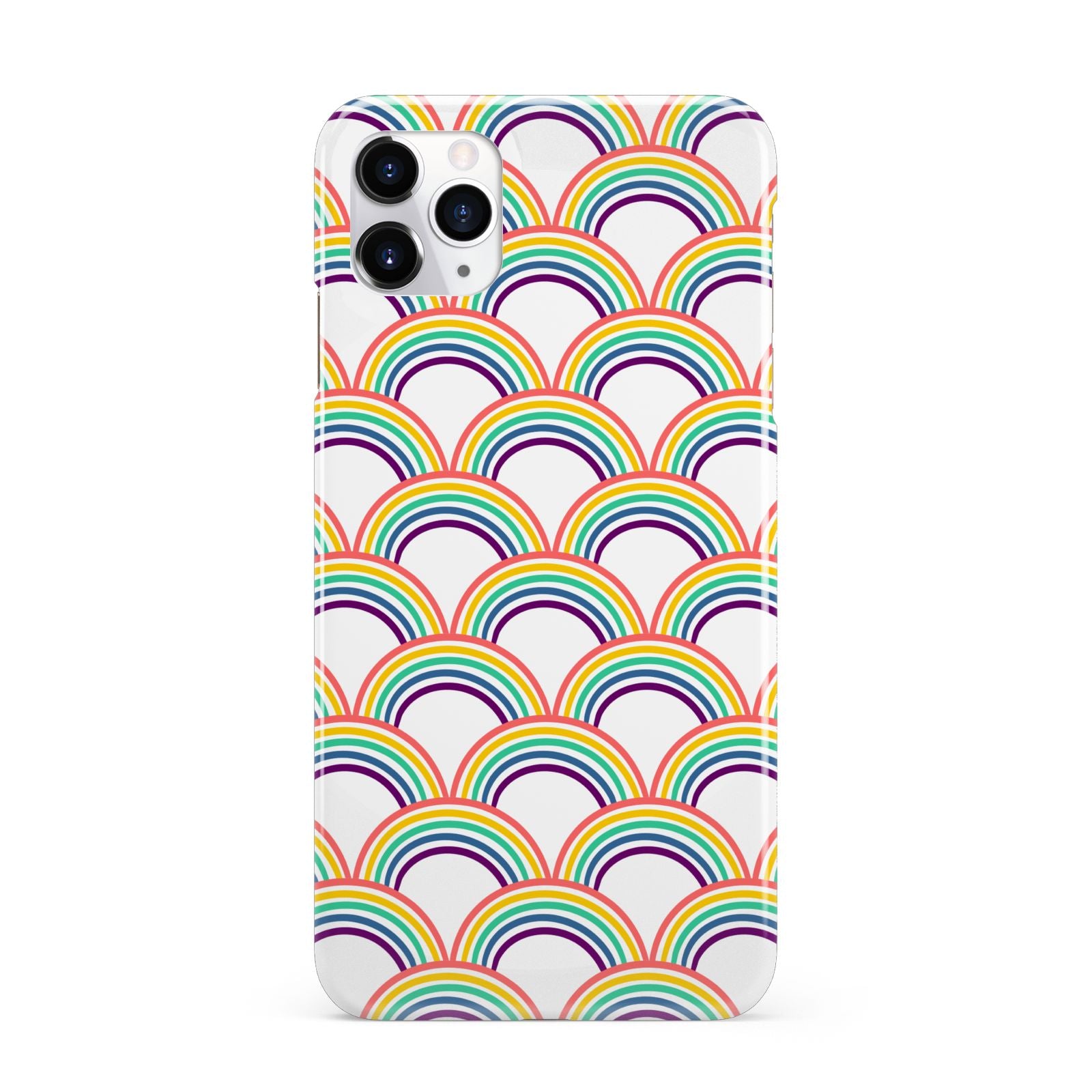 Rainbow Pattern iPhone 11 Pro Max 3D Snap Case