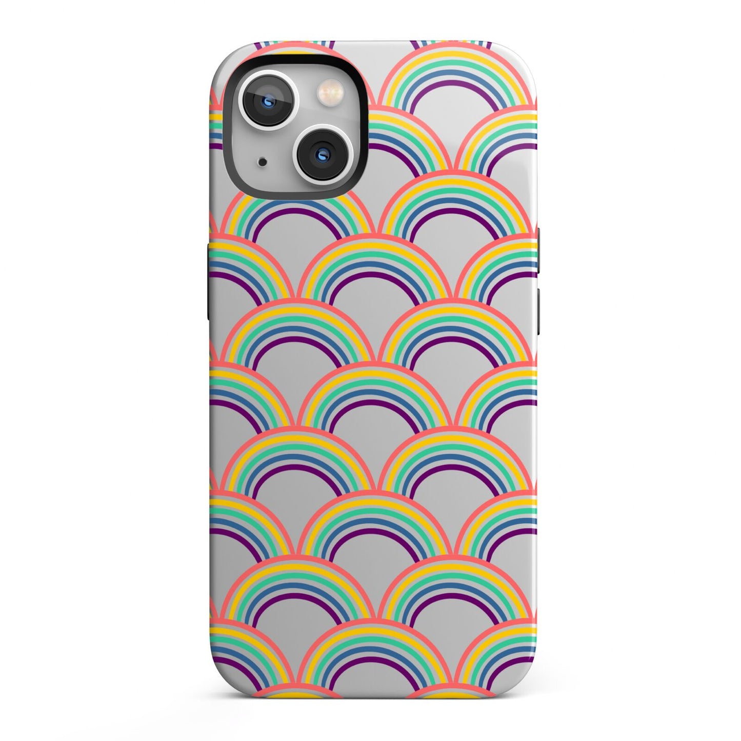 Rainbow Pattern iPhone 13 Full Wrap 3D Tough Case