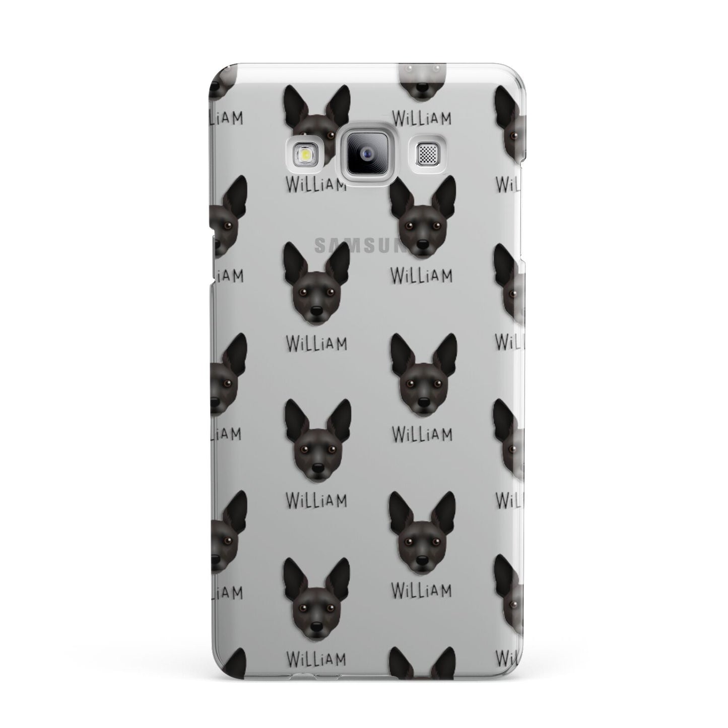 Rat Terrier Icon with Name Samsung Galaxy A7 2015 Case