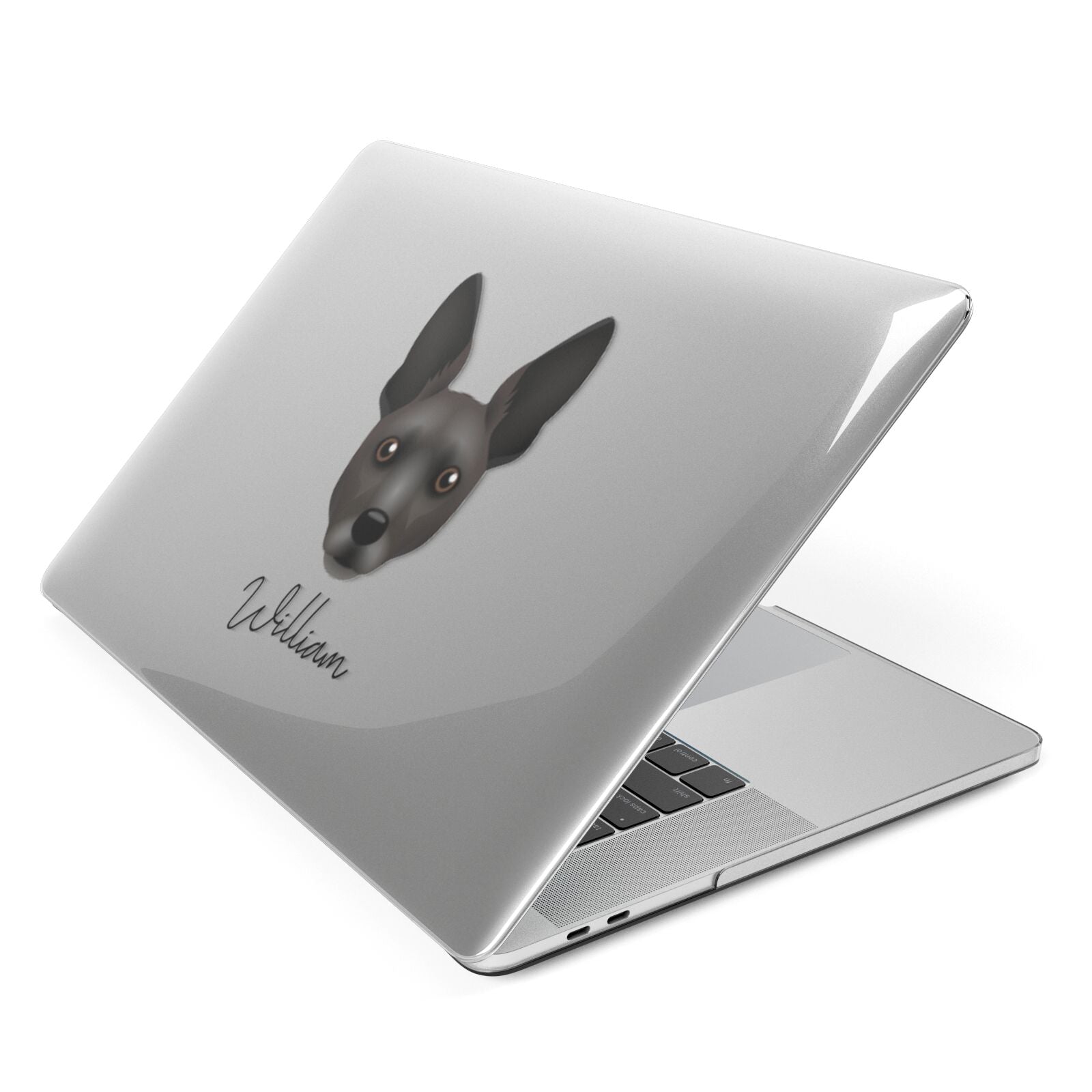 Rat Terrier Personalised Apple MacBook Case Side View
