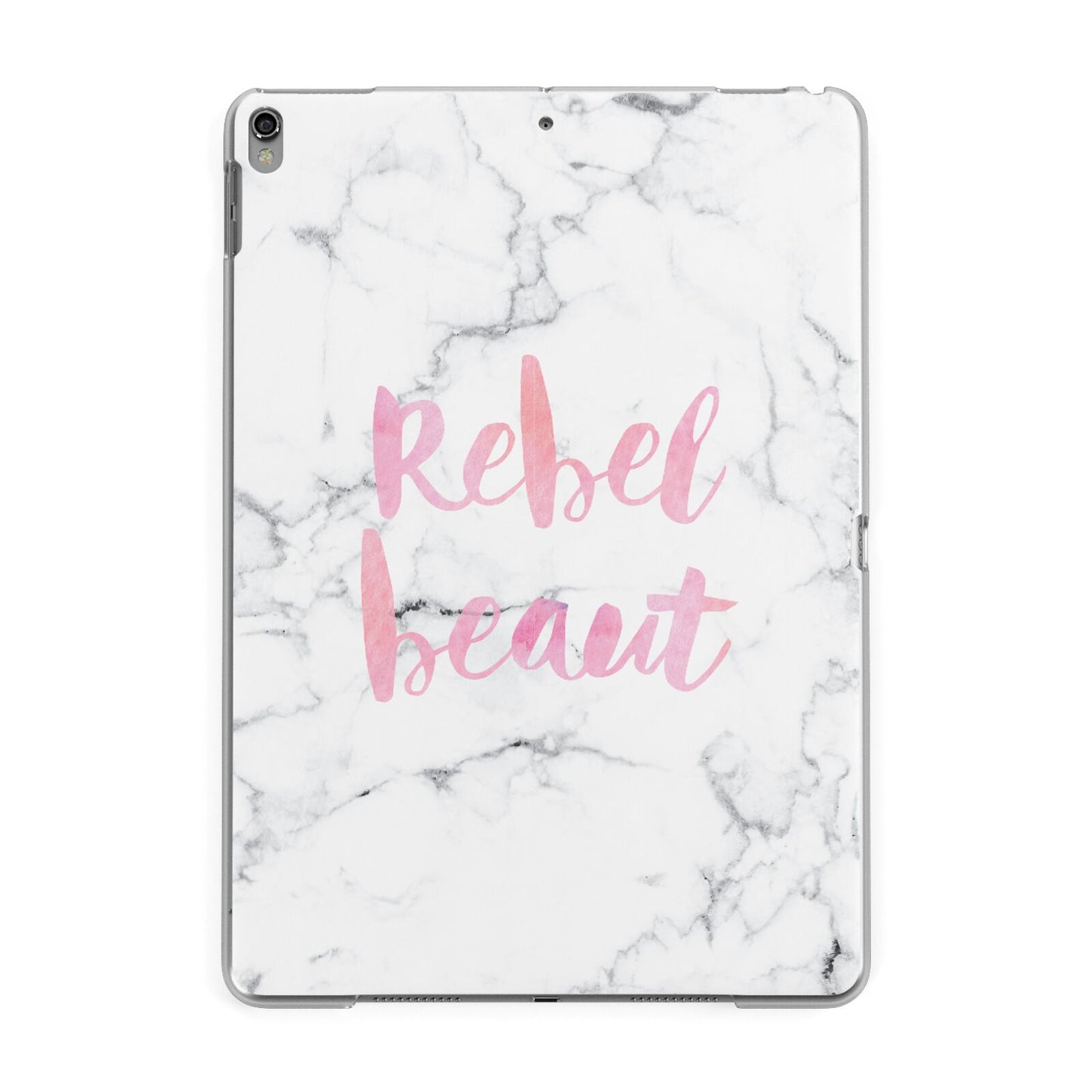 Rebel Heart Grey Marble Effect Apple iPad Grey Case