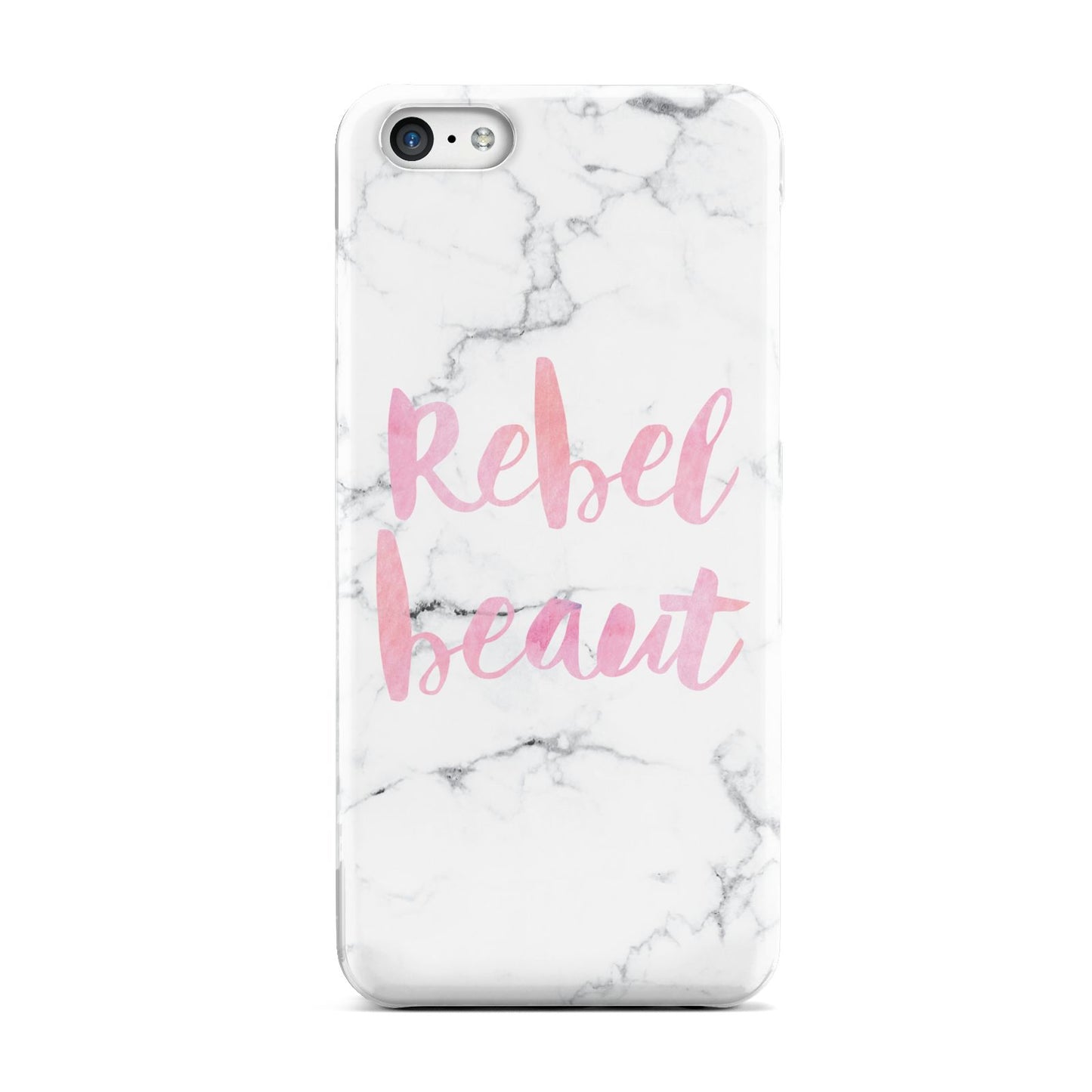 Rebel Heart Grey Marble Effect Apple iPhone 5c Case