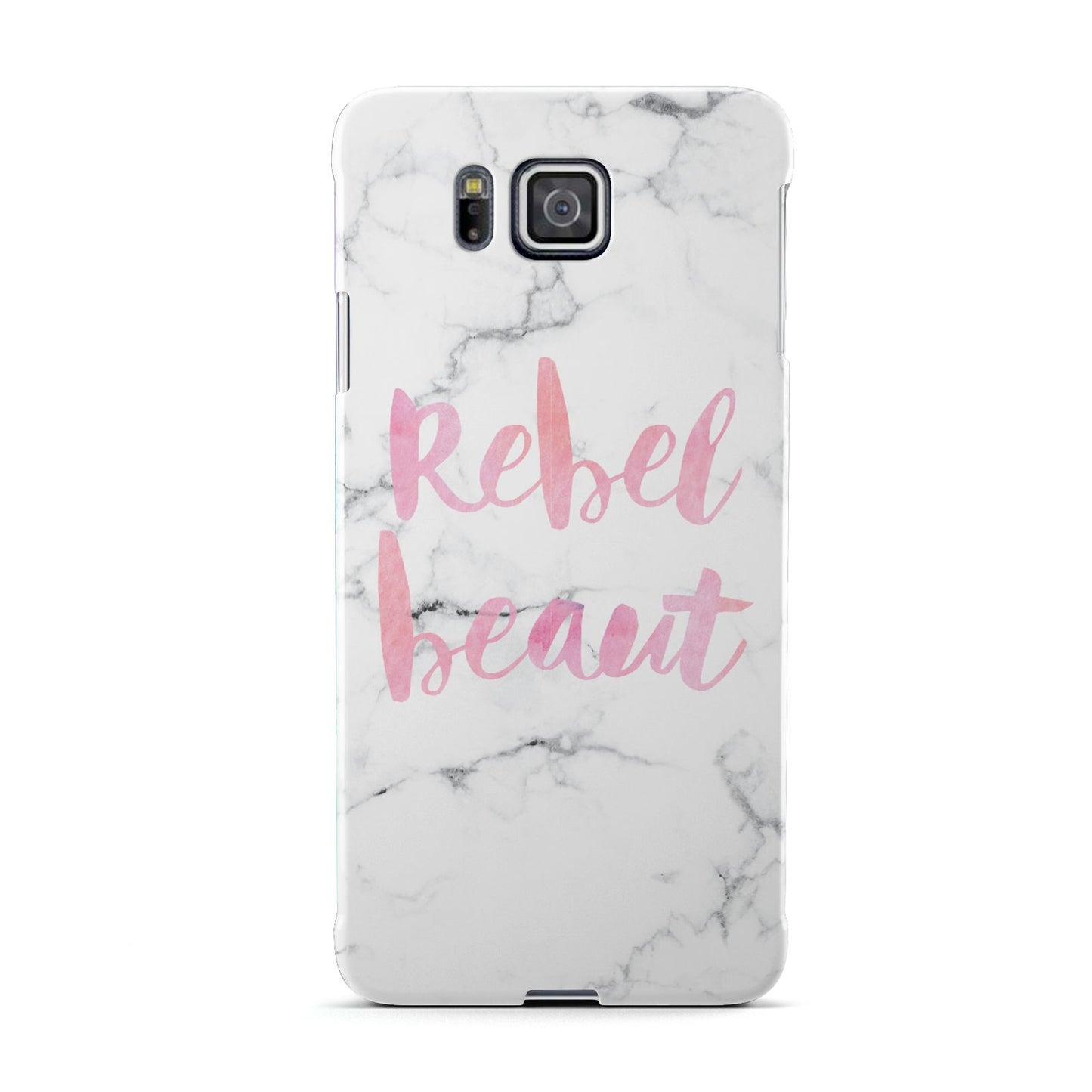 Rebel Heart Grey Marble Effect Samsung Galaxy Alpha Case