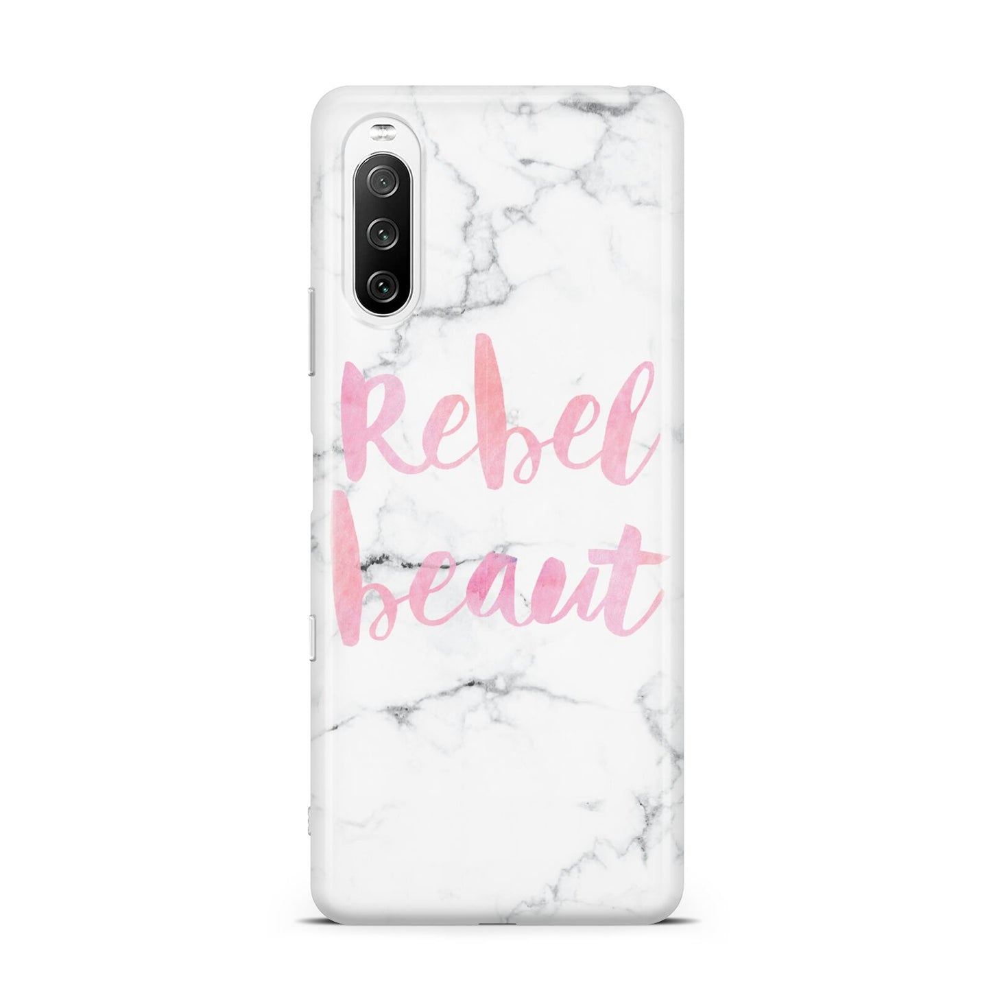 Rebel Heart Grey Marble Effect Sony Xperia 10 III Case