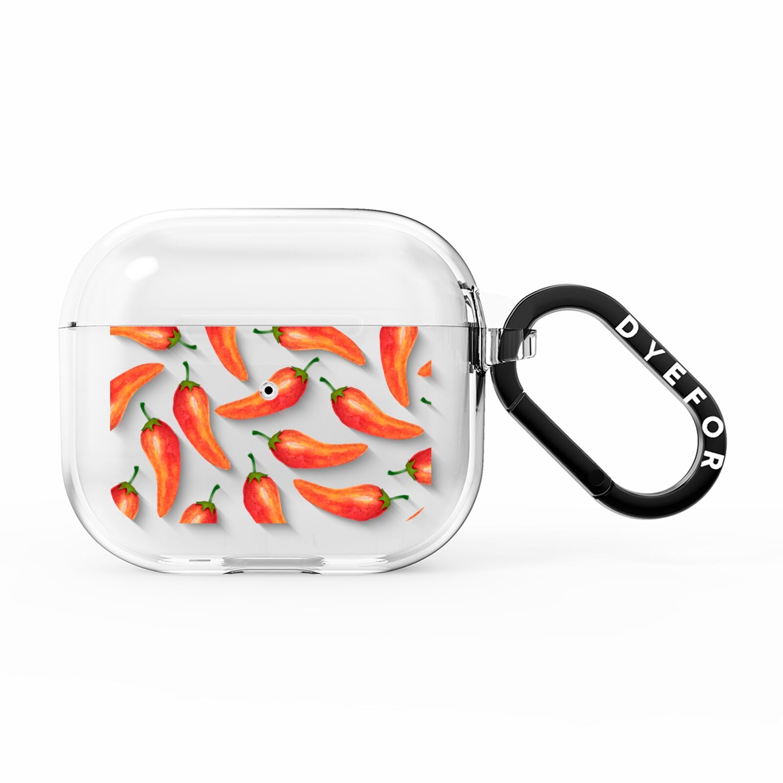 Red Chillies AirPods Clear Case 3rd Gen