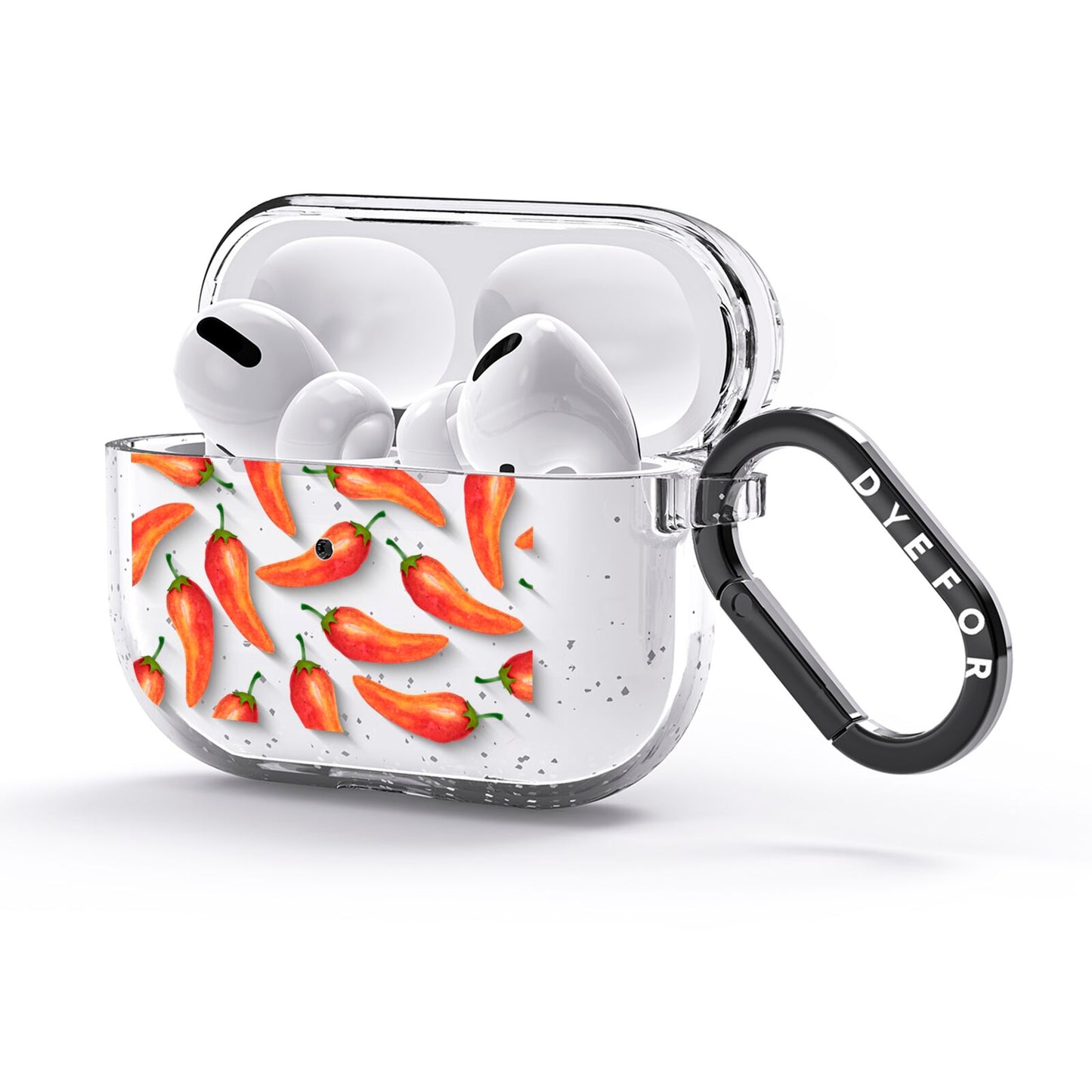 Red Chillies AirPods Glitter Case 3rd Gen Side Image