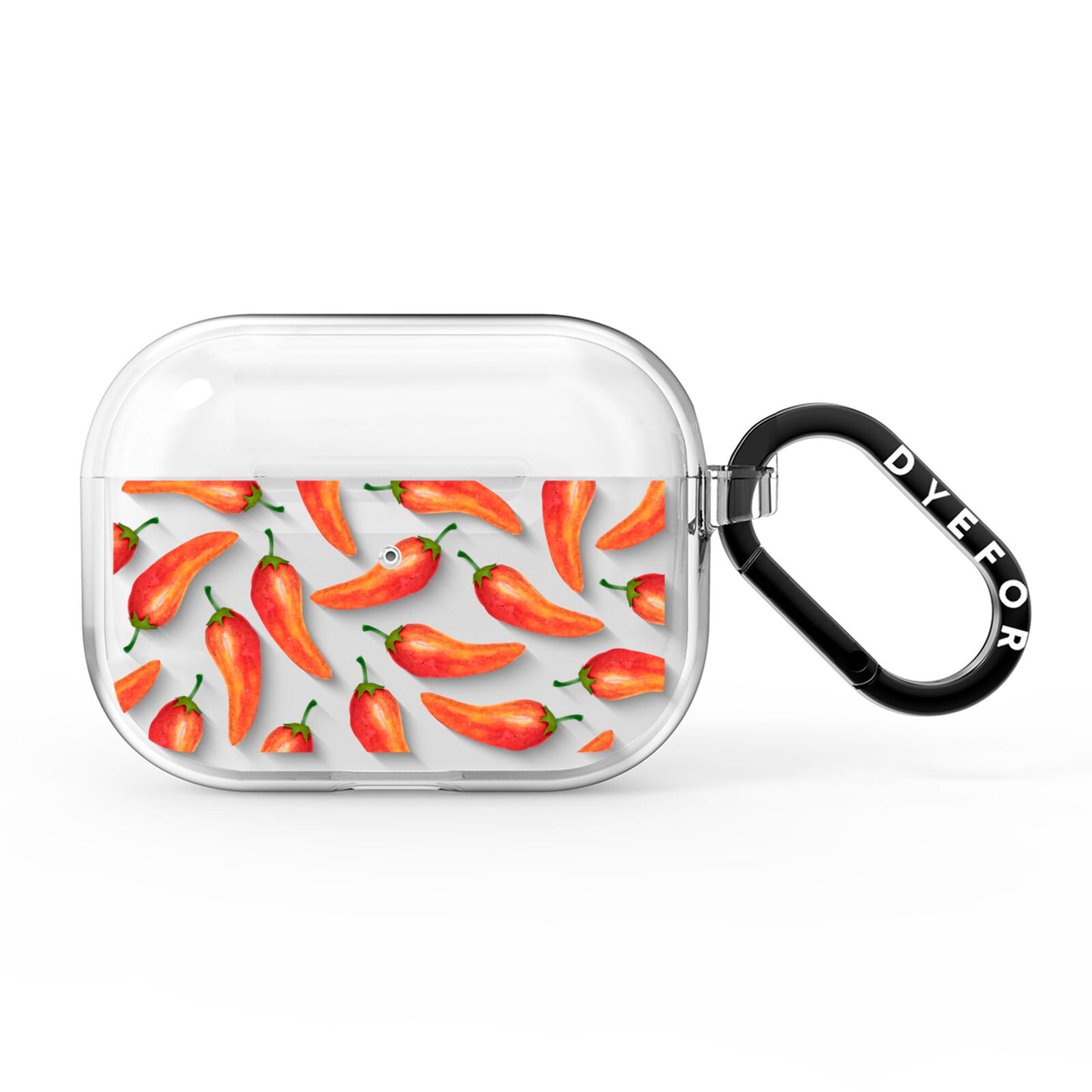 Red Chillies AirPods Pro Clear Case