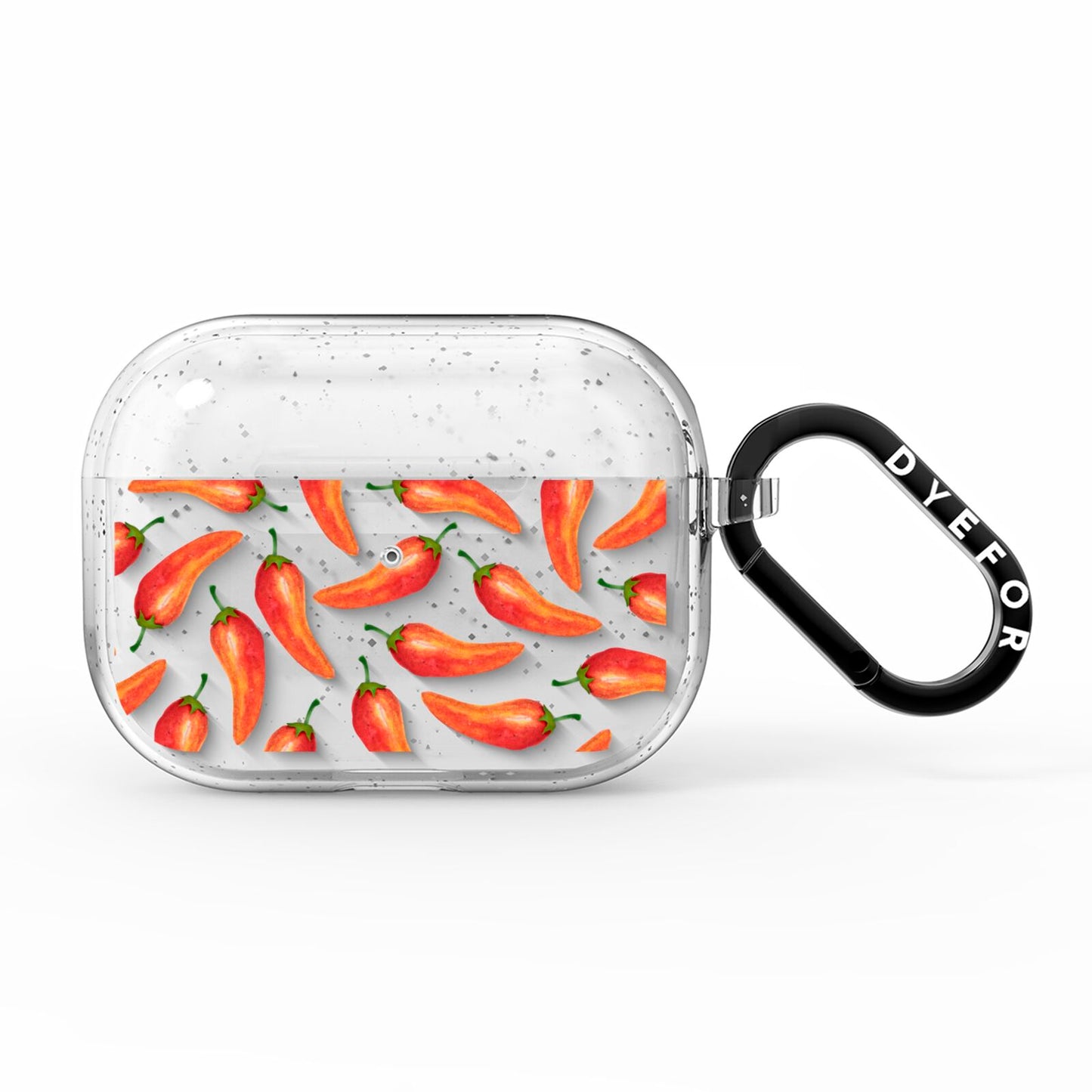 Red Chillies AirPods Pro Glitter Case