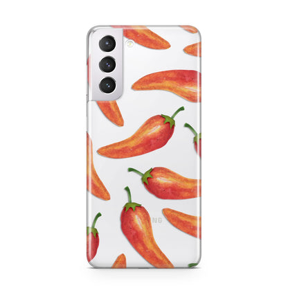 Red Chillies Samsung S21 Case