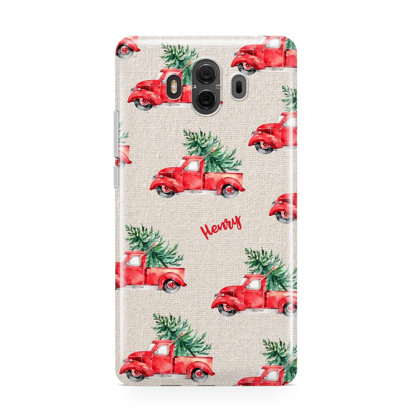 Red Christmas Truck Personalised Huawei Mate 10 Protective Phone Case