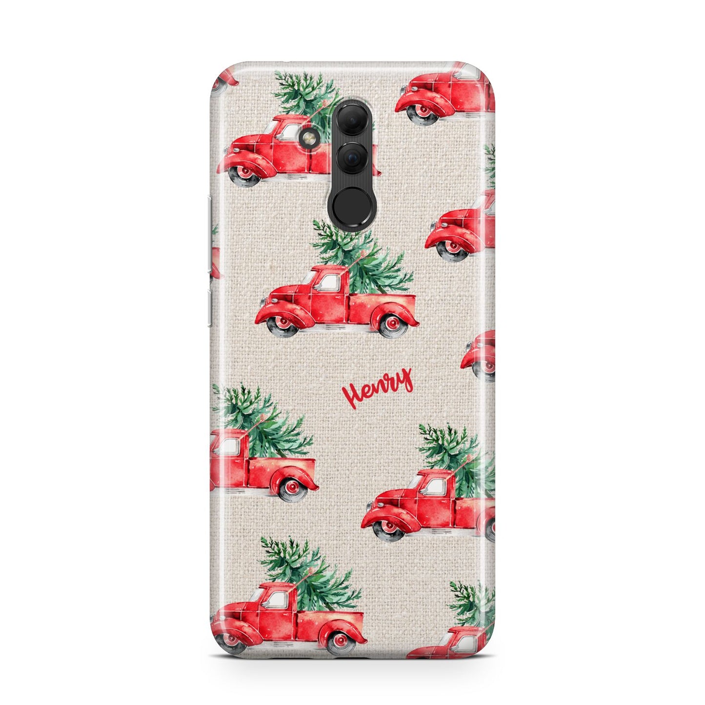 Red Christmas Truck Personalised Huawei Mate 20 Lite