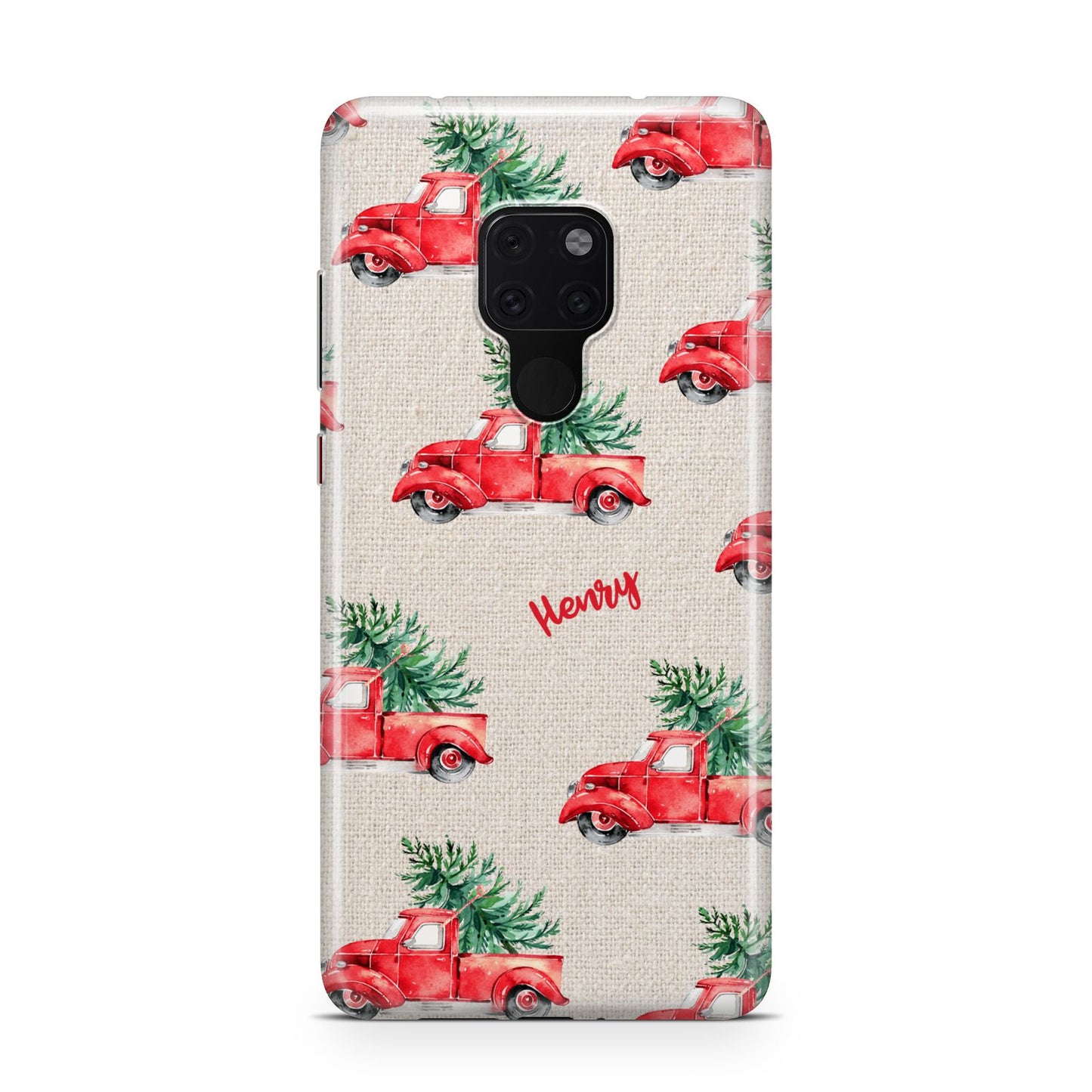 Red Christmas Truck Personalised Huawei Mate 20 Phone Case