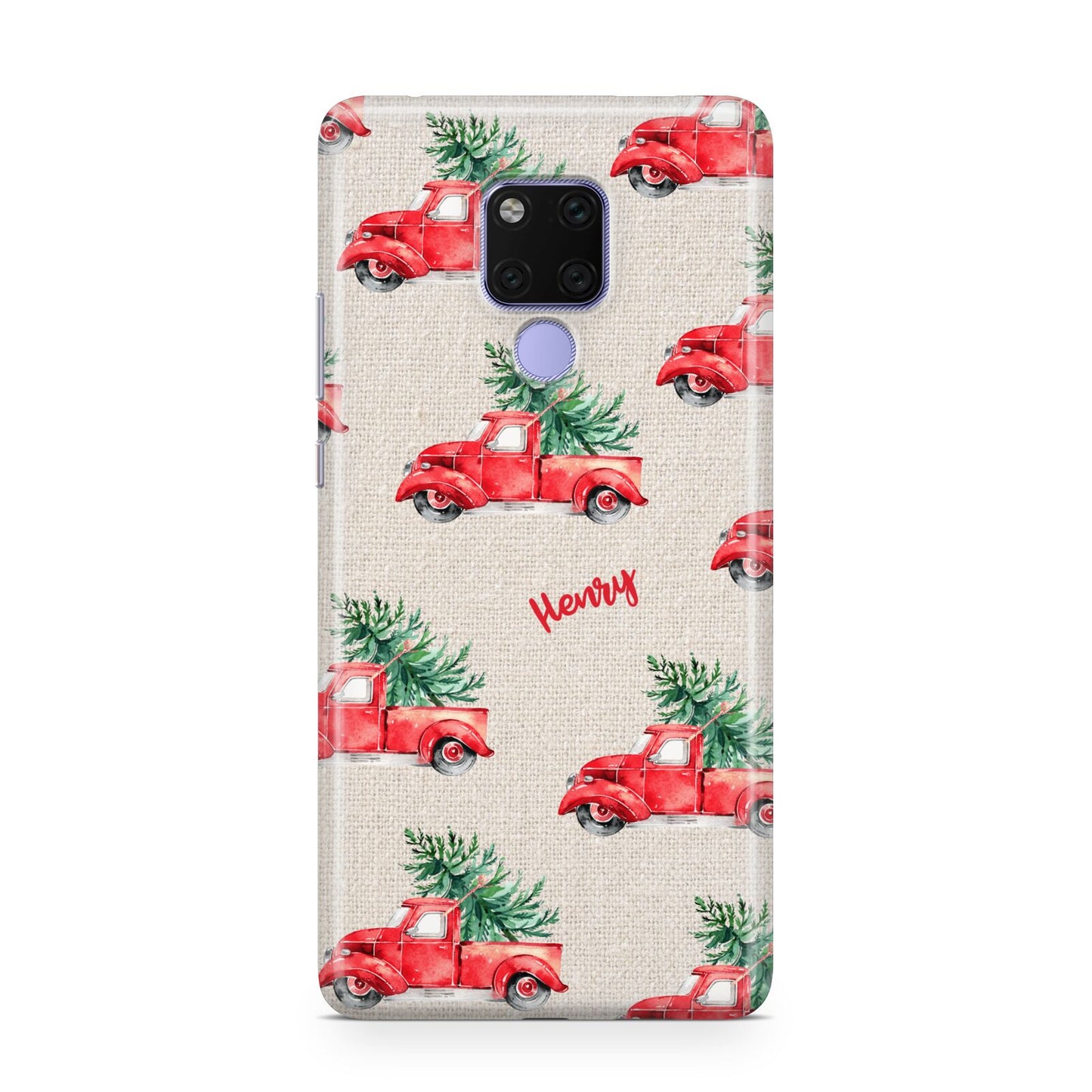 Red Christmas Truck Personalised Huawei Mate 20X Phone Case