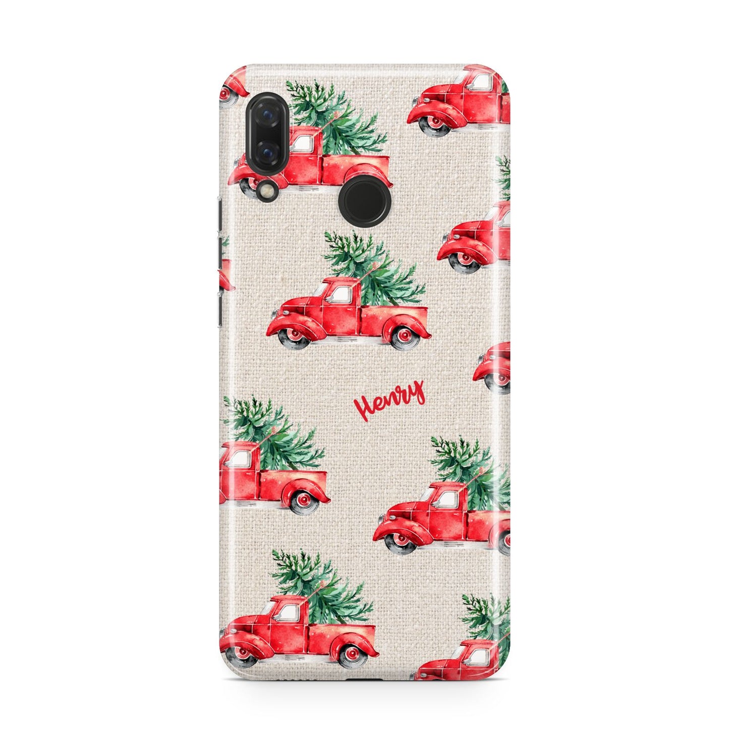 Red Christmas Truck Personalised Huawei Nova 3 Phone Case