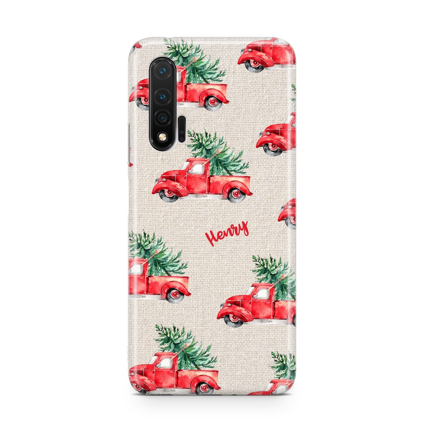 Red Christmas Truck Personalised Huawei Nova 6 Phone Case