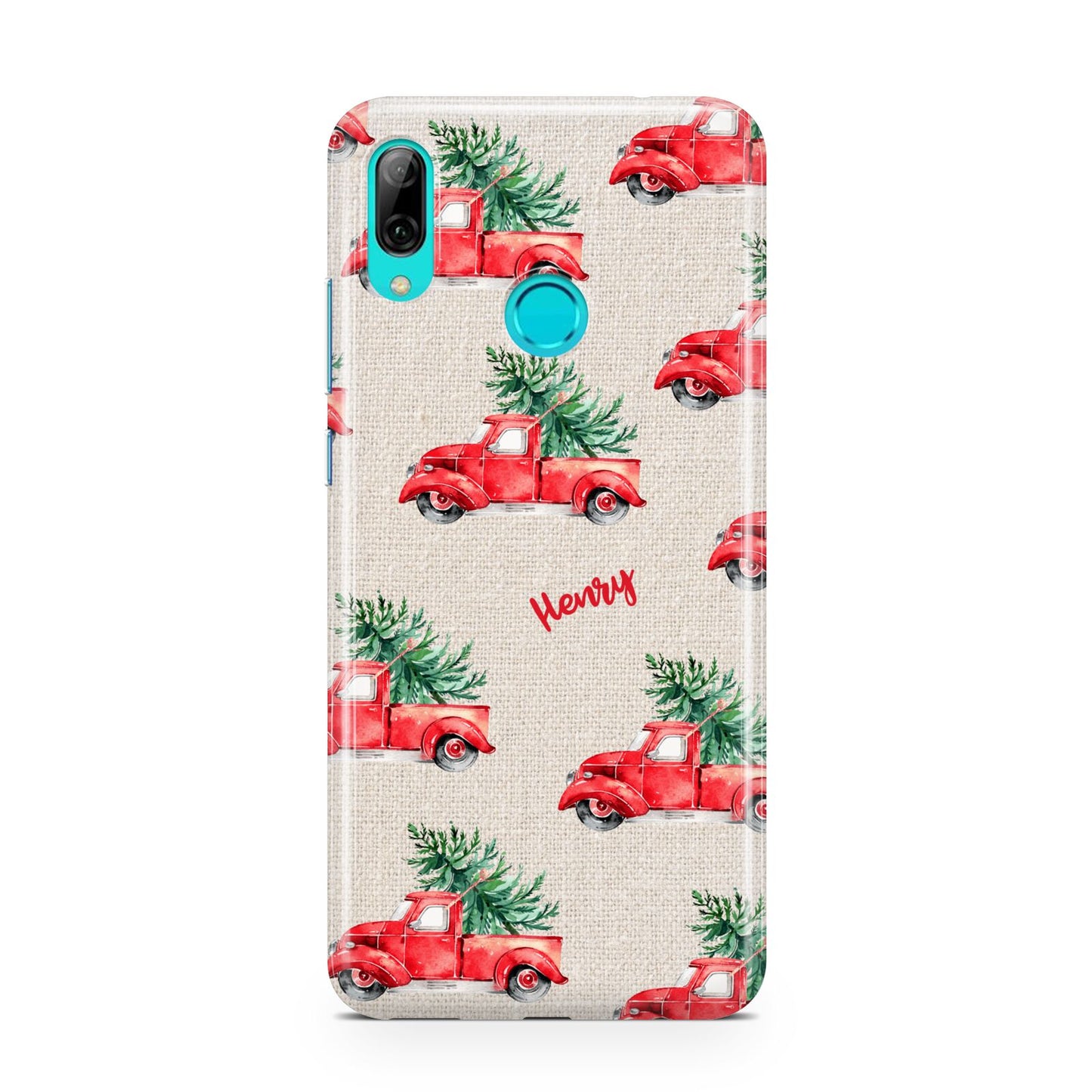 Red Christmas Truck Personalised Huawei P Smart 2019 Case