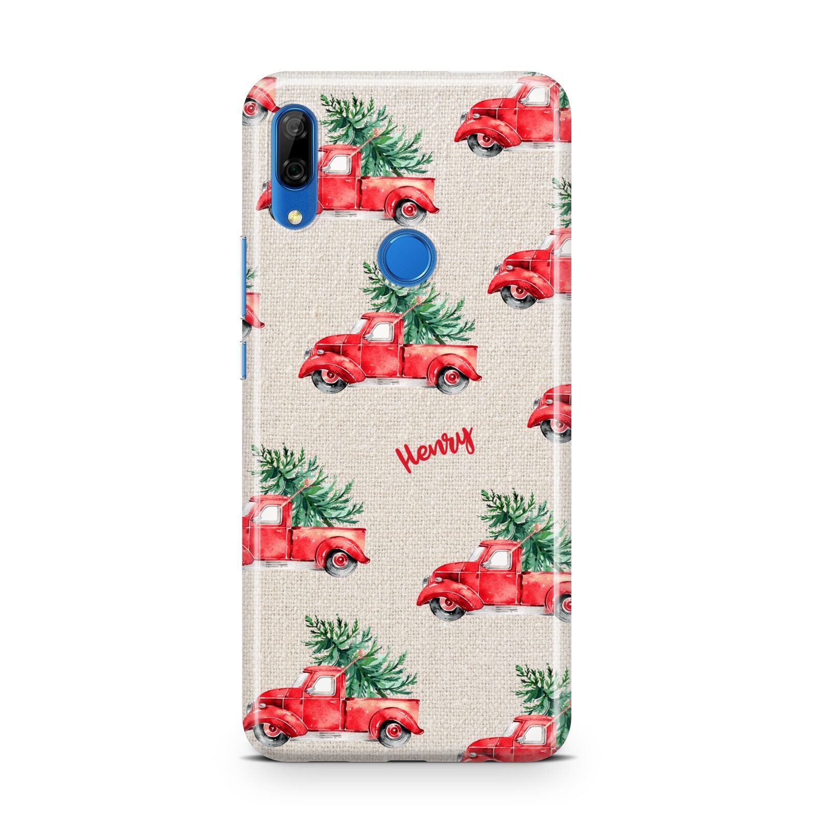 Red Christmas Truck Personalised Huawei P Smart Z