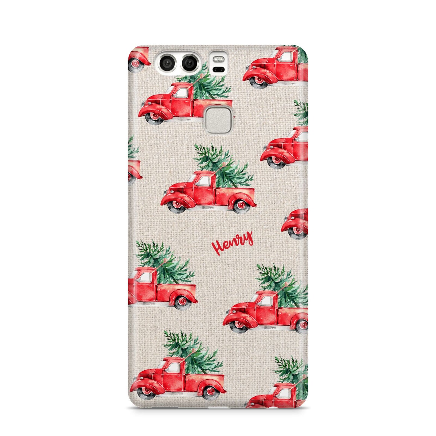 Red Christmas Truck Personalised Huawei P9 Case