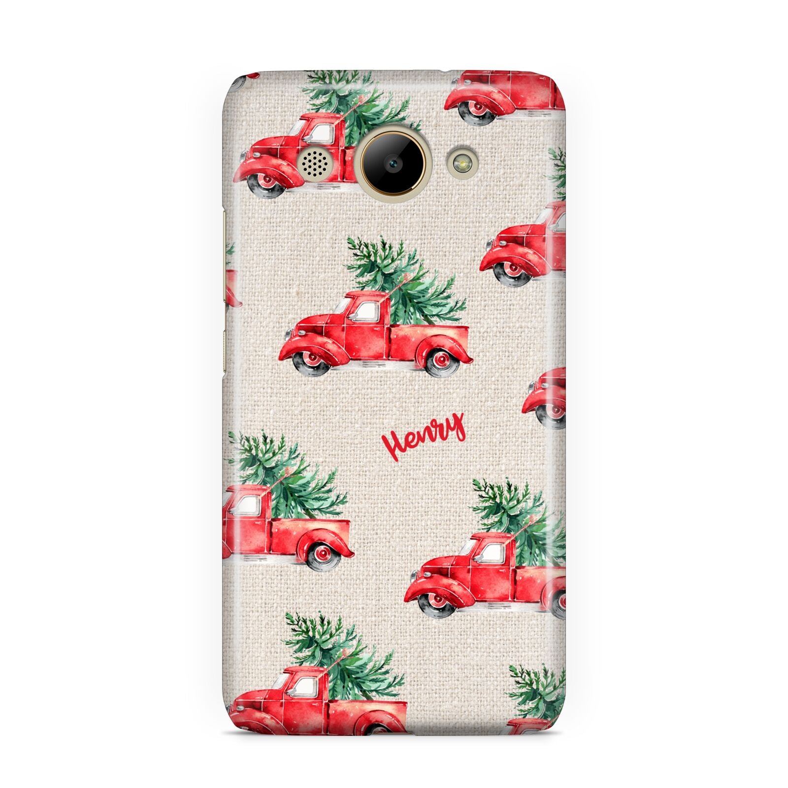 Red Christmas Truck Personalised Huawei Y3 2017