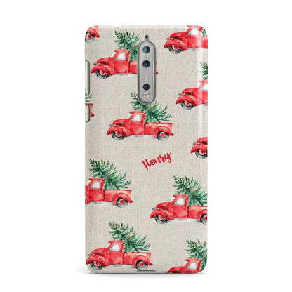 Red Christmas Truck Personalised Nokia Case