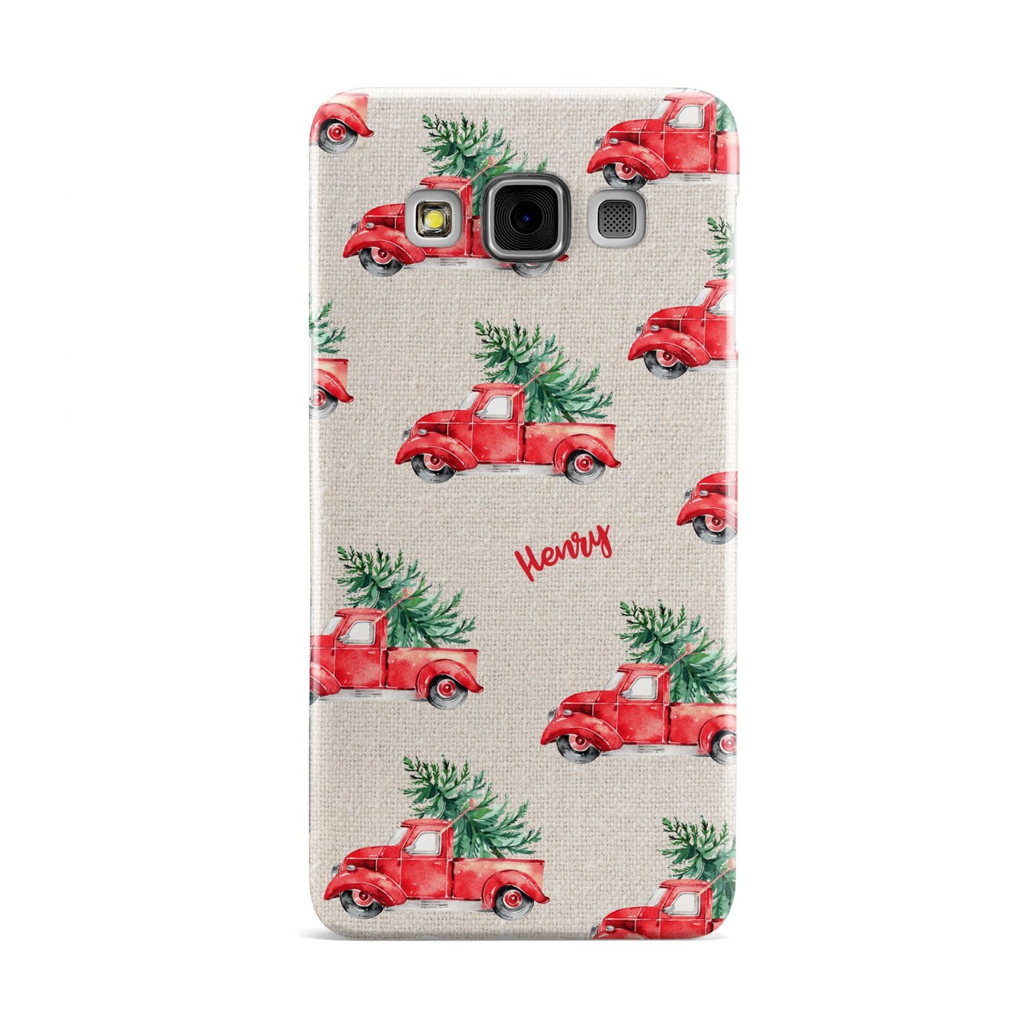 Red Christmas Truck Personalised Samsung Galaxy A3 Case