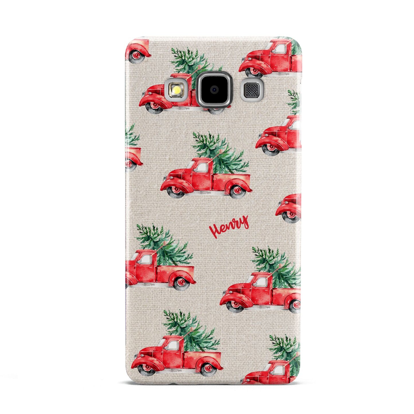 Red Christmas Truck Personalised Samsung Galaxy A5 Case