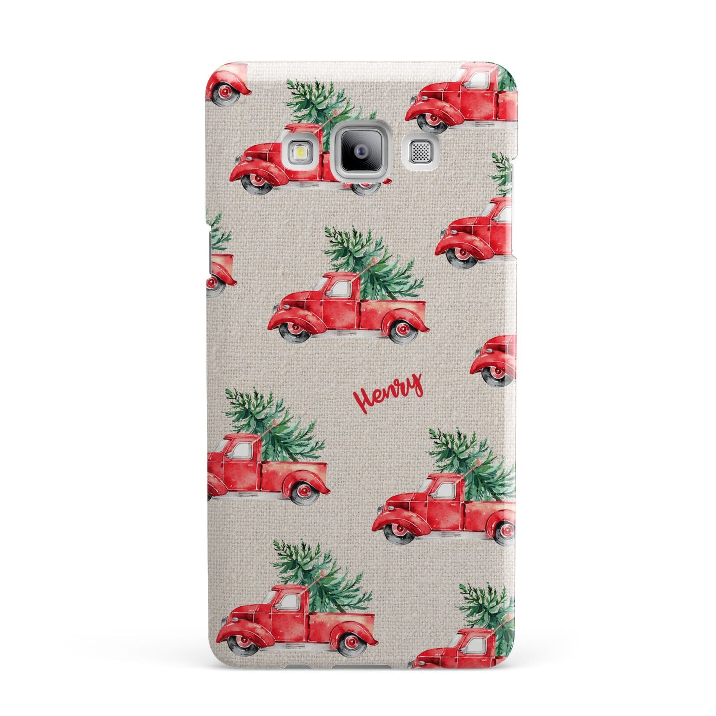 Red Christmas Truck Personalised Samsung Galaxy A7 2015 Case