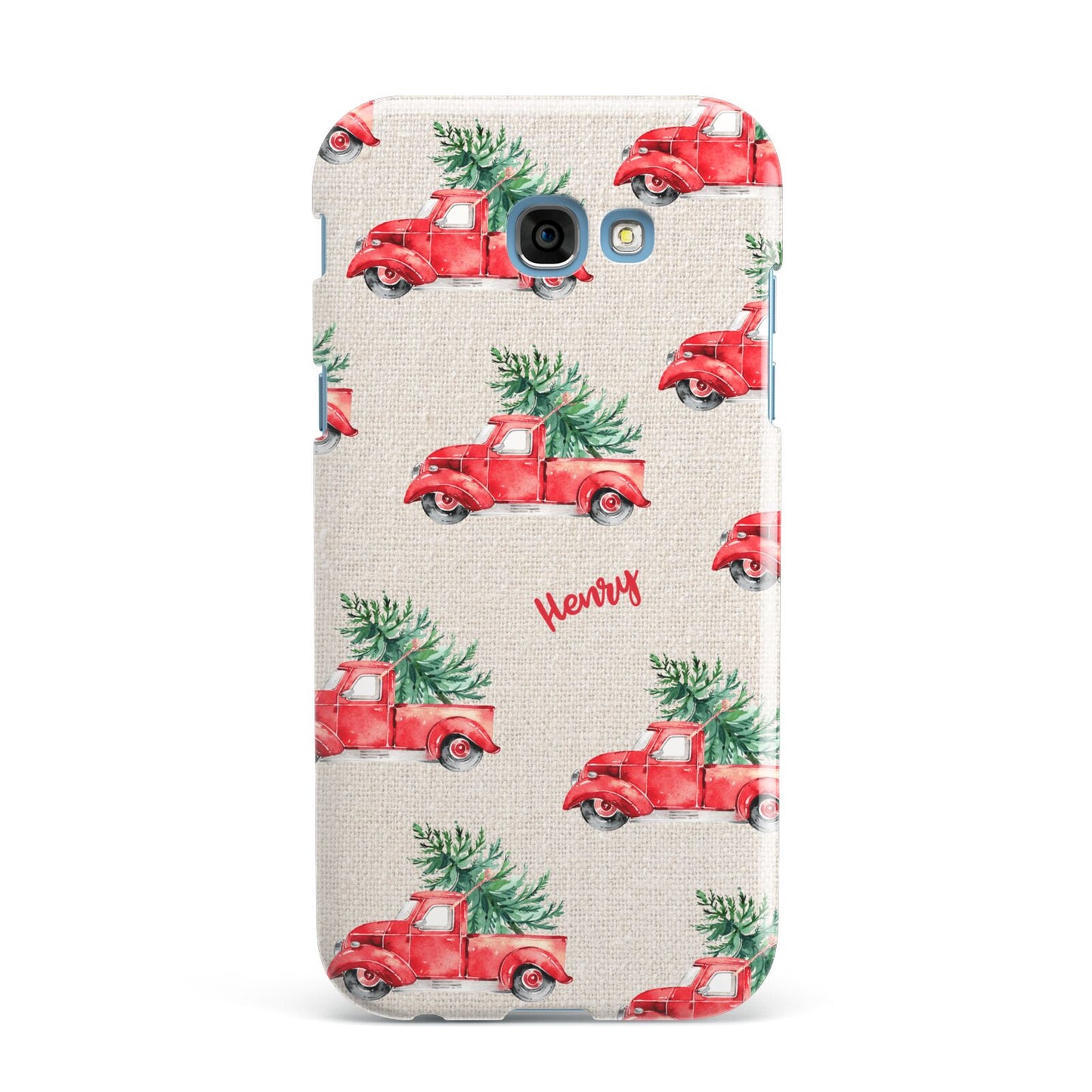 Red Christmas Truck Personalised Samsung Galaxy A7 2017 Case