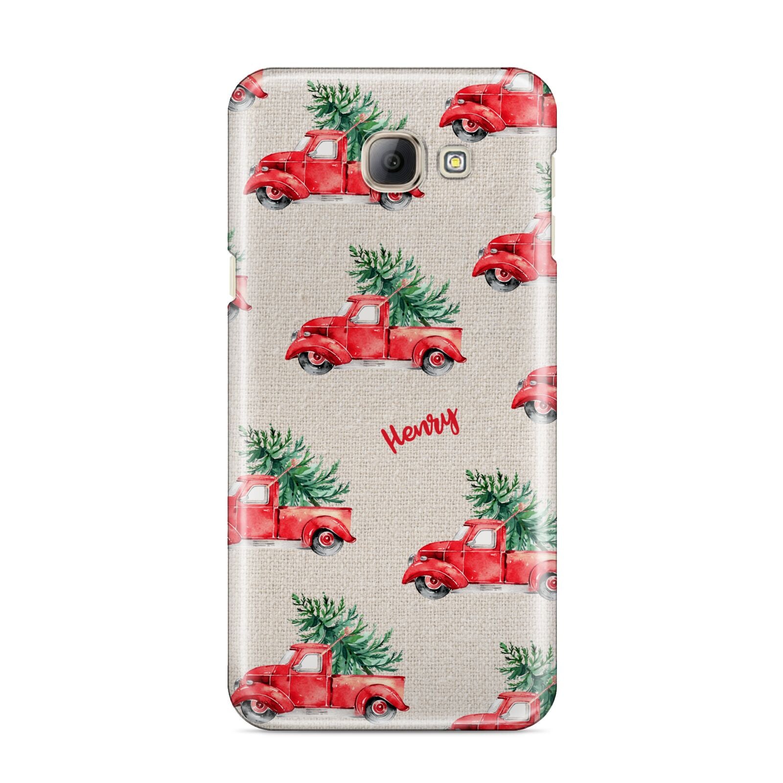 Red Christmas Truck Personalised Samsung Galaxy A8 2016 Case