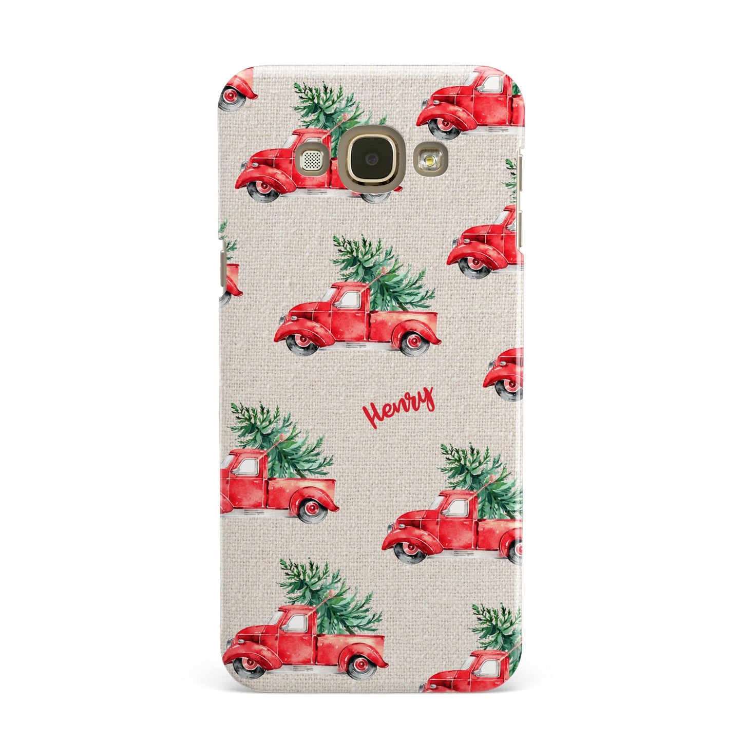 Red Christmas Truck Personalised Samsung Galaxy A8 Case