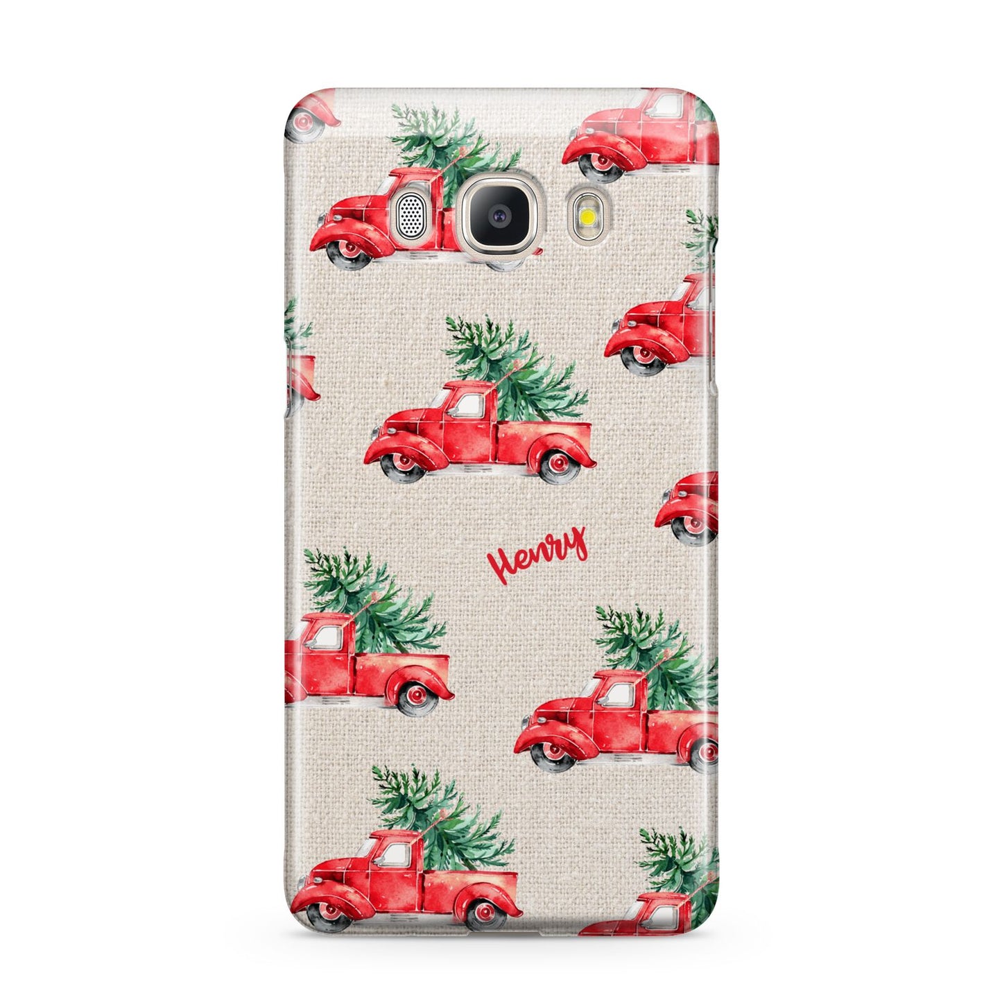 Red Christmas Truck Personalised Samsung Galaxy J5 2016 Case