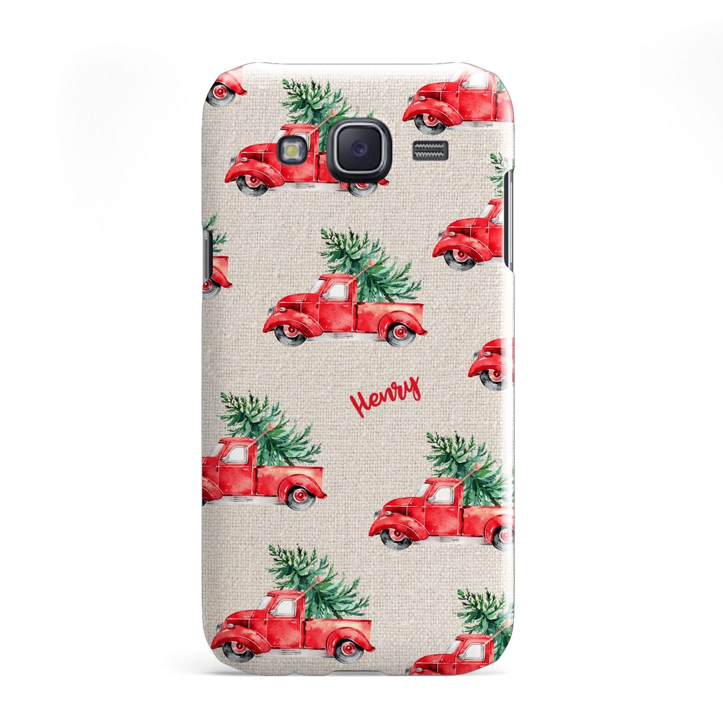 Red Christmas Truck Personalised Samsung Galaxy J5 Case