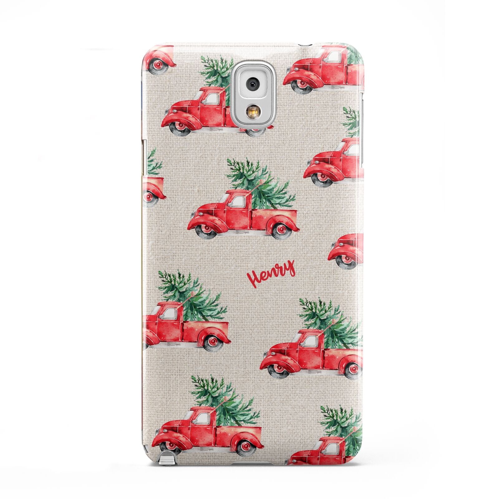 Red Christmas Truck Personalised Samsung Galaxy Note 3 Case