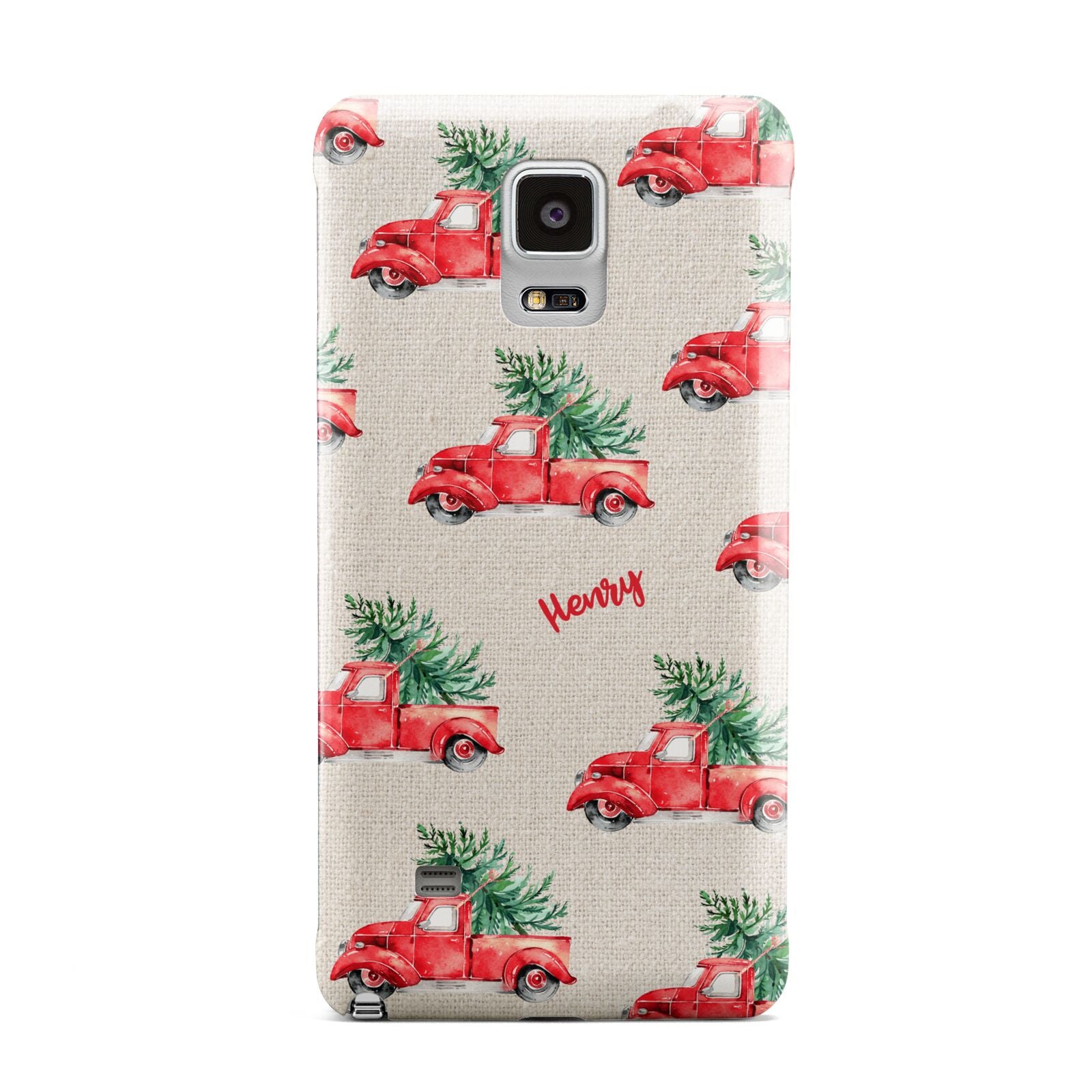 Red Christmas Truck Personalised Samsung Galaxy Note 4 Case