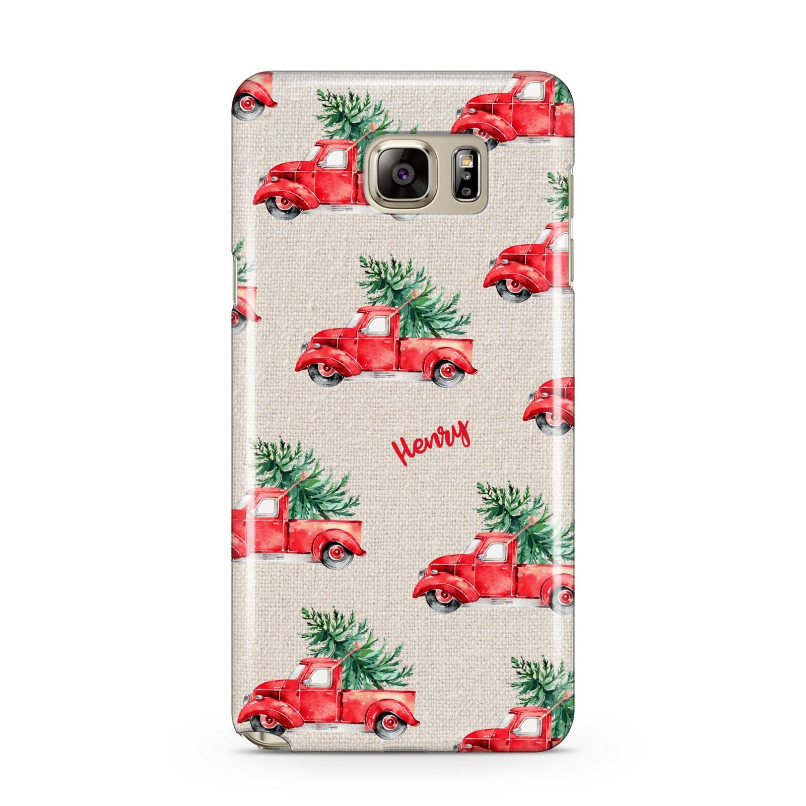 Red Christmas Truck Personalised Samsung Galaxy Note 5 Case