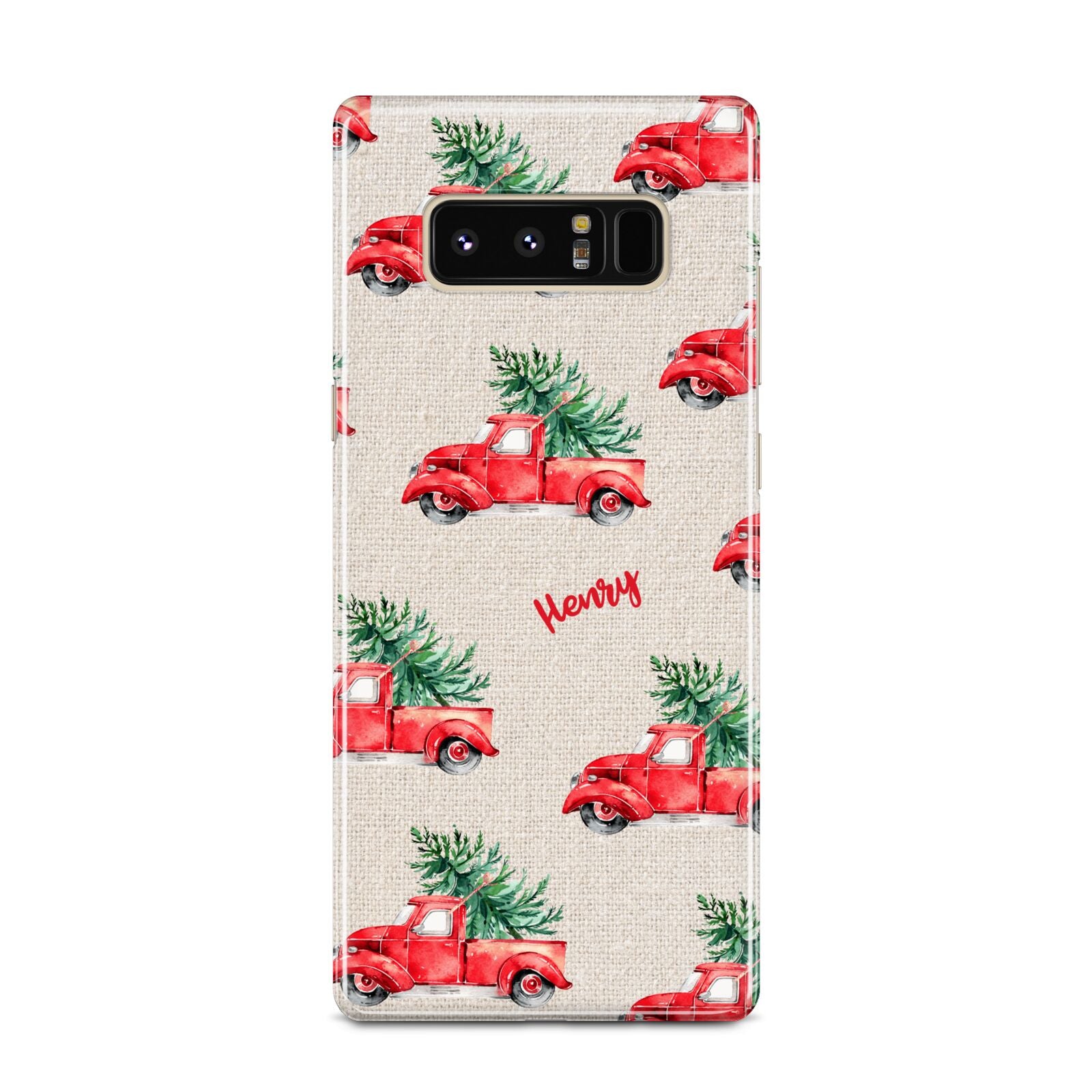 Red Christmas Truck Personalised Samsung Galaxy Note 8 Case