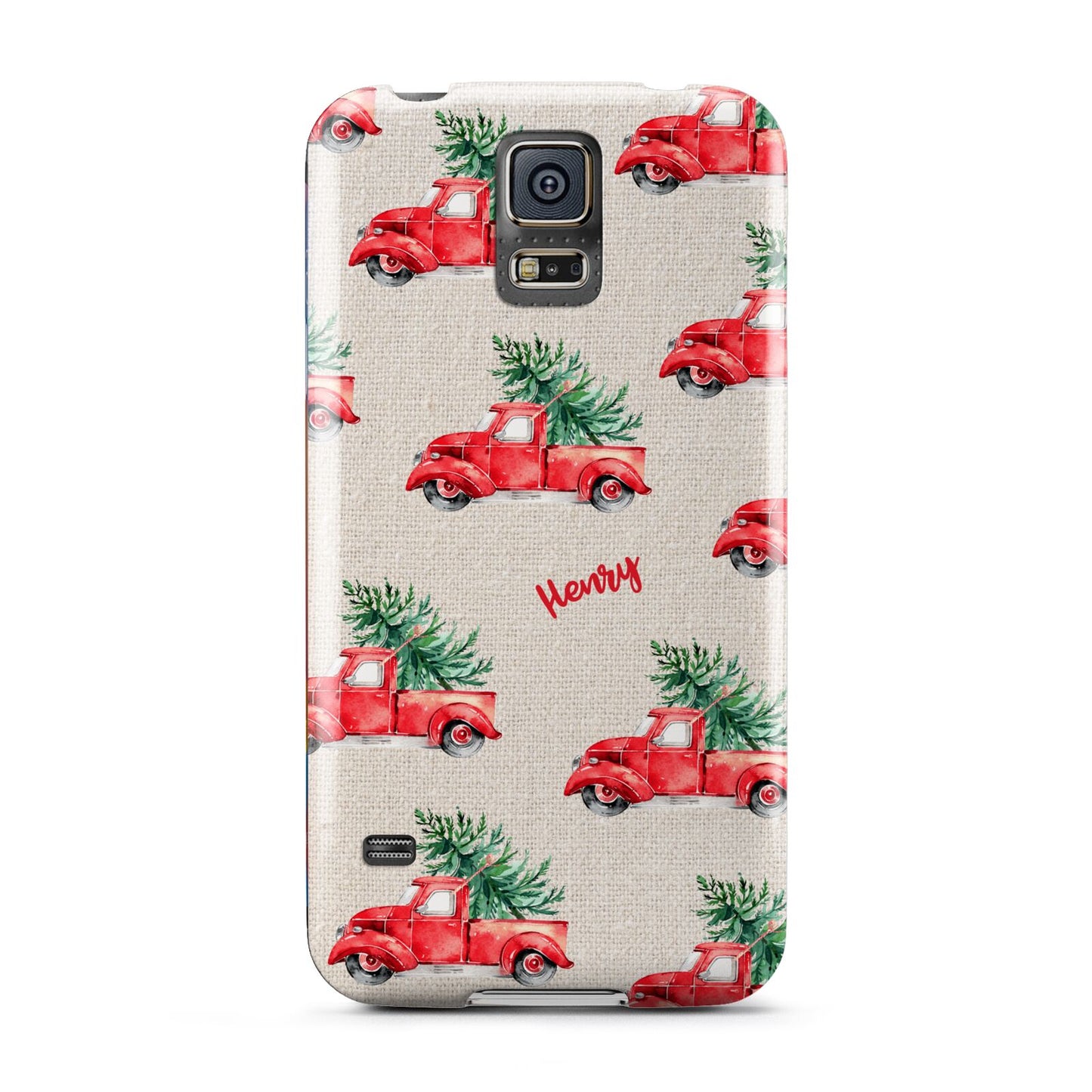 Red Christmas Truck Personalised Samsung Galaxy S5 Case