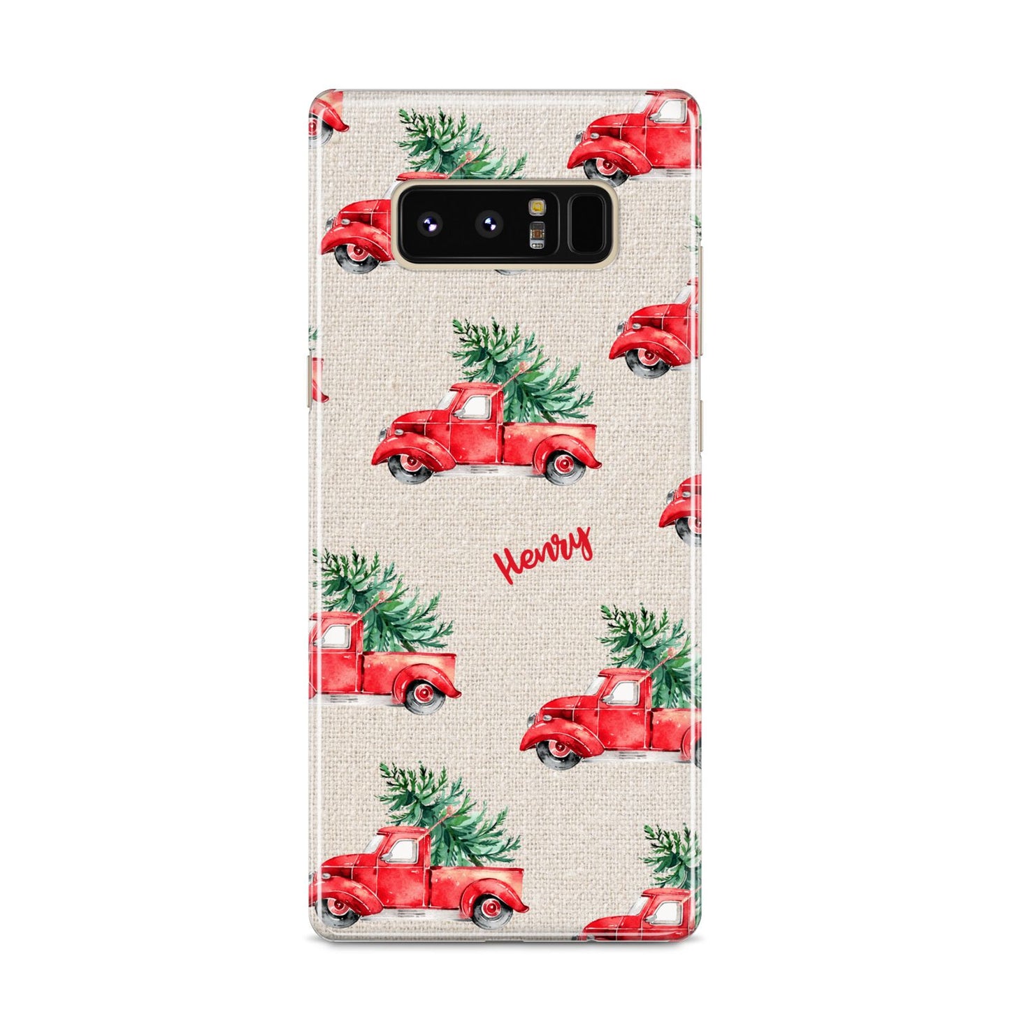 Red Christmas Truck Personalised Samsung Galaxy S8 Case