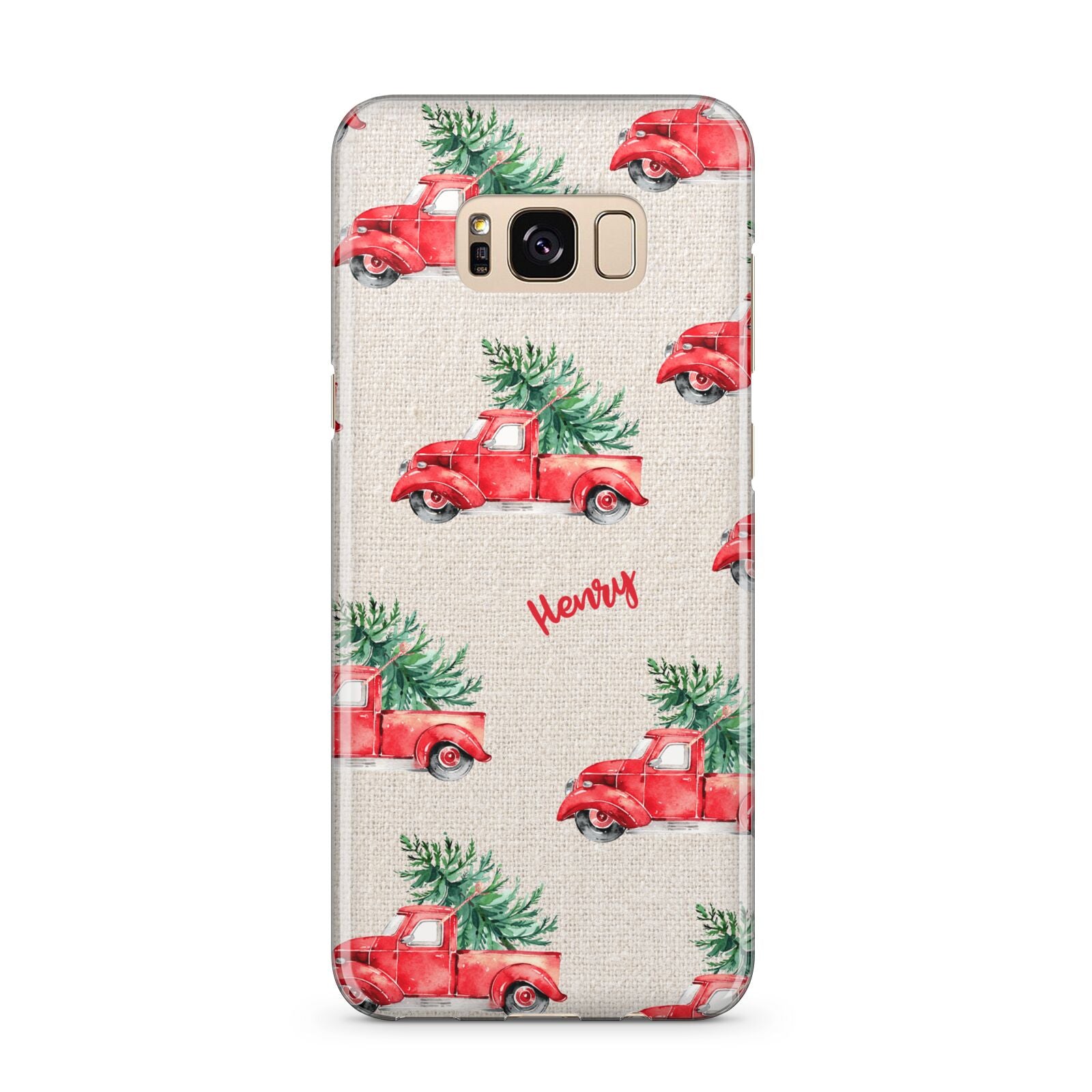 Red Christmas Truck Personalised Samsung Galaxy S8 Plus Case