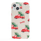 Red Christmas Truck Personalised iPhone 13 Full Wrap 3D Snap Case