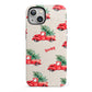 Red Christmas Truck Personalised iPhone 13 Full Wrap 3D Tough Case