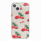 Red Christmas Truck Personalised iPhone 13 TPU Impact Case with White Edges