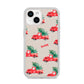 Red Christmas Truck Personalised iPhone 14 Clear Tough Case Starlight