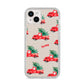 Red Christmas Truck Personalised iPhone 14 Plus Glitter Tough Case Starlight