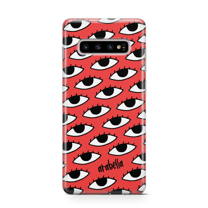 Red Eyes Custom Samsung Galaxy S10 Case