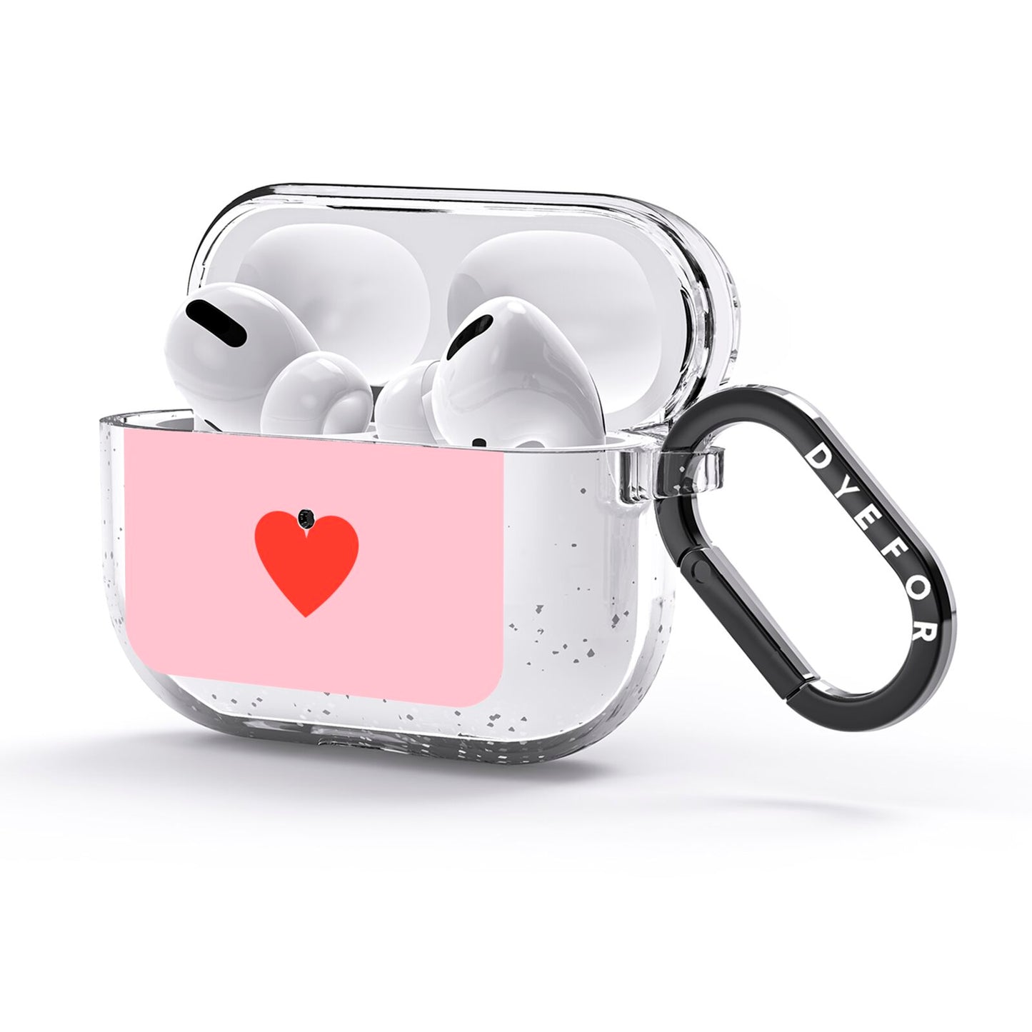 Red Heart AirPods Glitter Case 3rd Gen Side Image