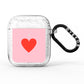 Red Heart AirPods Glitter Case