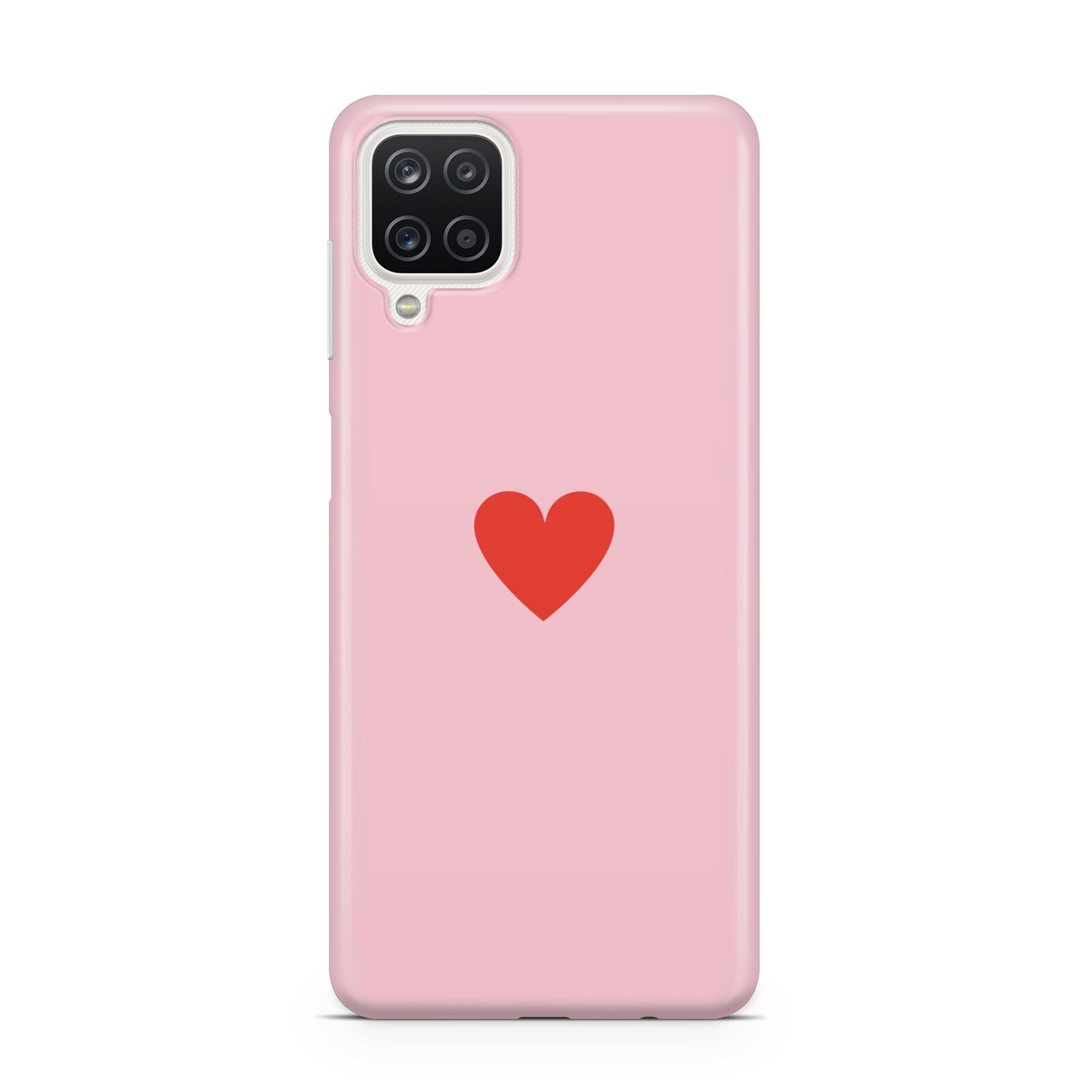 Red Heart Samsung A12 Case