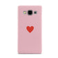 Red Heart Samsung Galaxy A5 Case