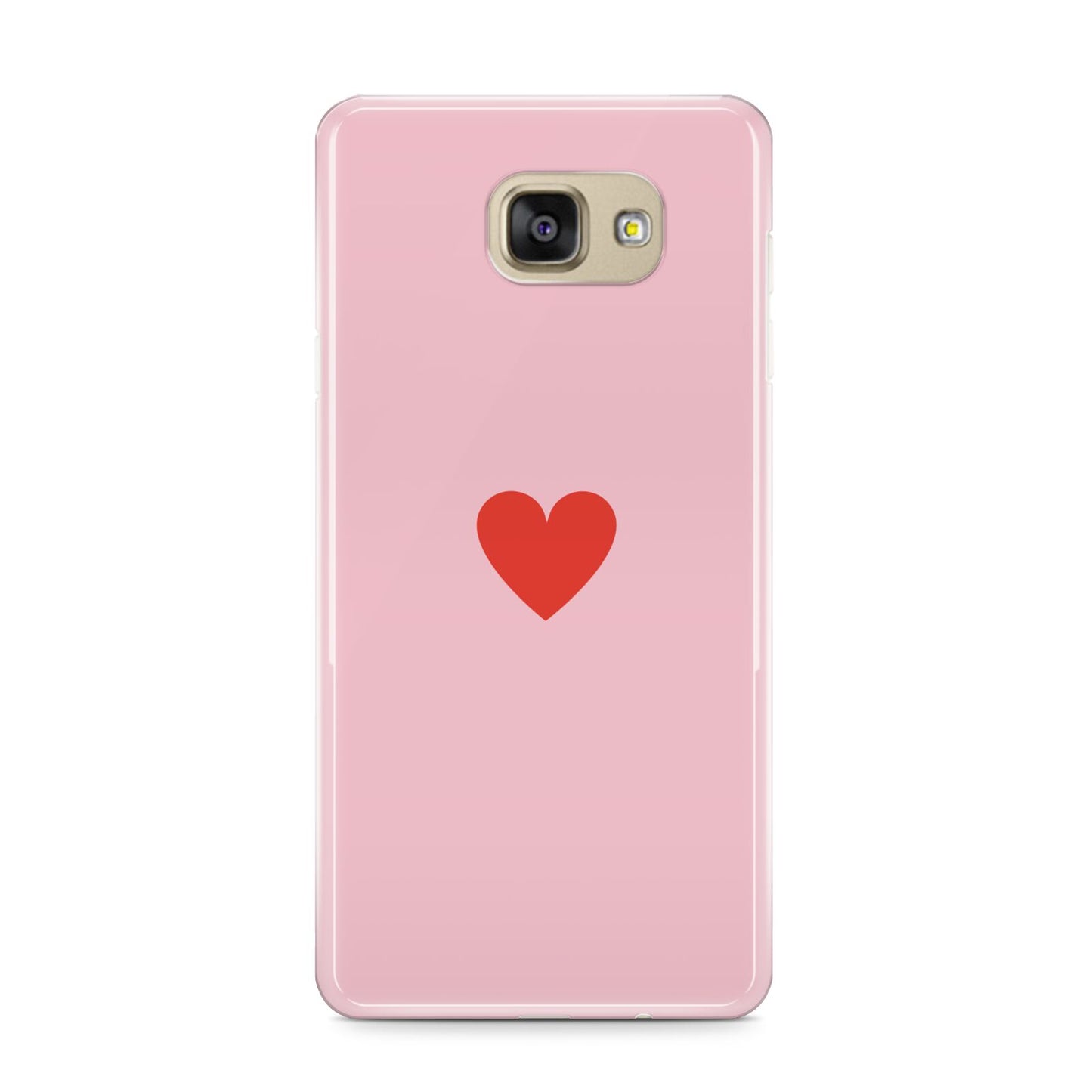 Red Heart Samsung Galaxy A9 2016 Case on gold phone